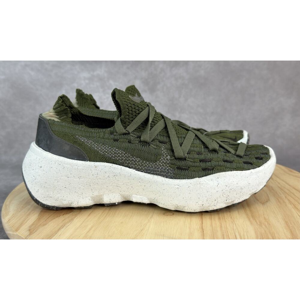 Nike Space Hippie 04 Shoes Womens Size 8.5 Green Crater Flyknit Sneakers Lace Up